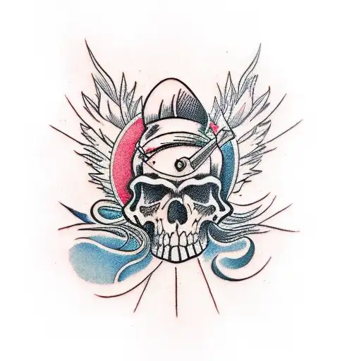 badass design for outer shoulder about 3 inches large tattoo design idea