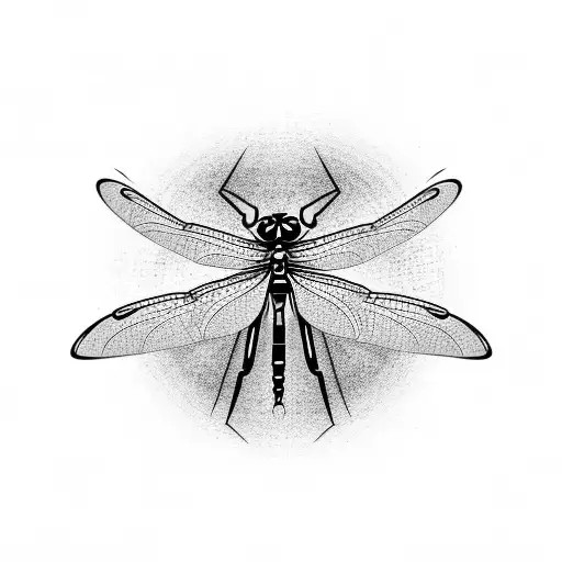 Dragonfly tattoo design idea