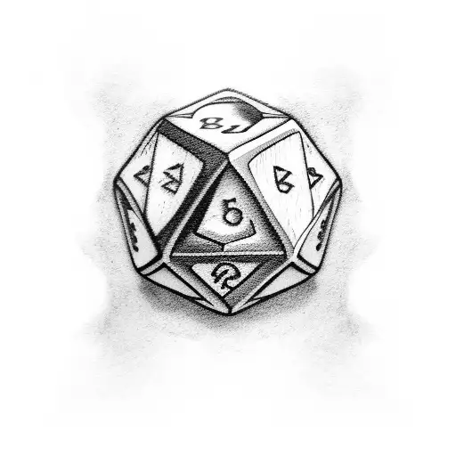 Dice tattoo design idea