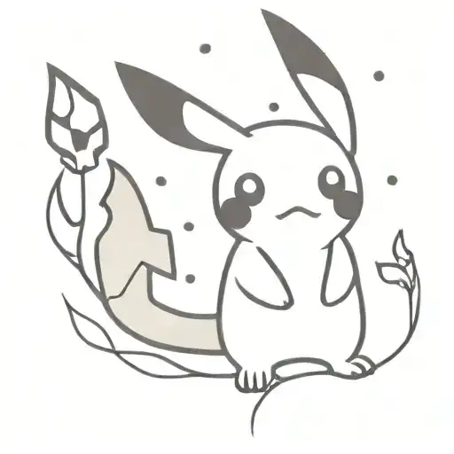 mimikyu tattoo design idea