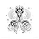gemini aries tattoo design idea