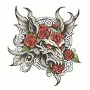 555 tattoo design idea