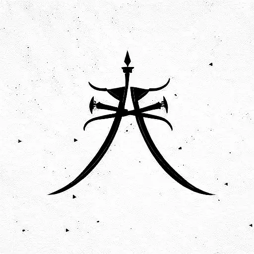 Crossed Swords tattoo design idea