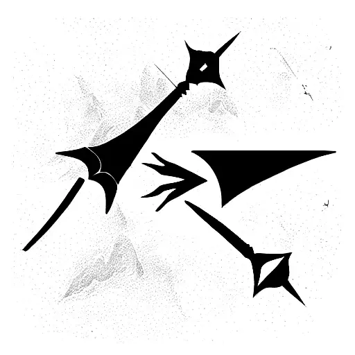 Witcher 3 Swords Crossed tattoo design idea