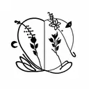 sisters tattoo design idea