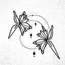 sisters tattoo design idea