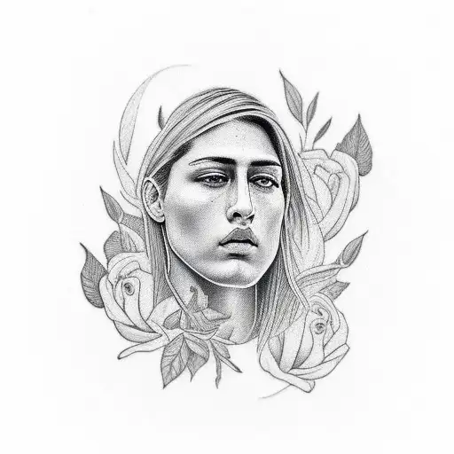 Rhea ripley tattoo design idea