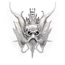 leper king tattoo design idea