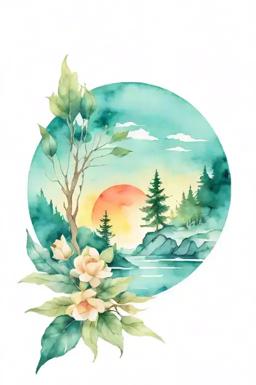 adventure tattoo design idea