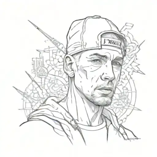 eminem tattoo design idea