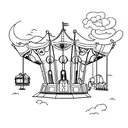 carousel and written on it is the word "older" tattoo design idea