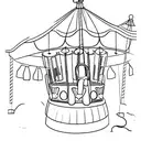 carousel and written on it is the word "older" tattoo design idea