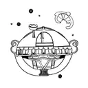 carousel with the word "Older" written on it tattoo design idea