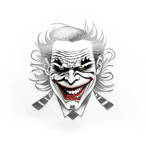 Joker tattoo design idea