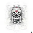 reaper with hell hounds tattoo design idea