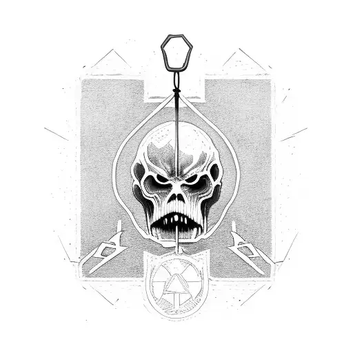 Attack on titan sweatshirt hanged from a hanger with the scouts symbol on the back of it tattoo design idea