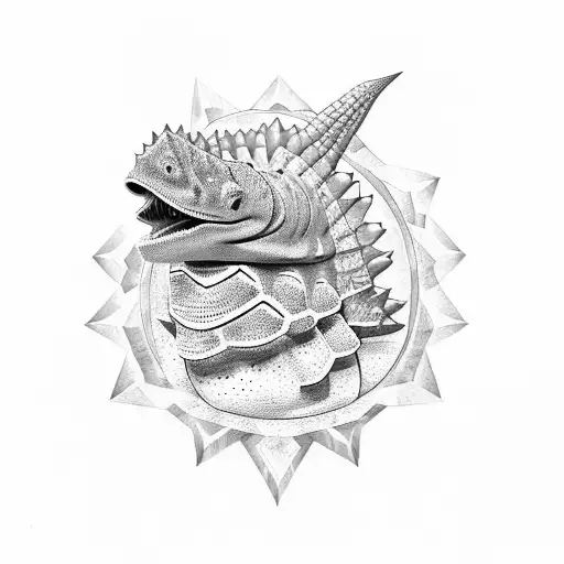 Ankylosaurus tattoo design idea