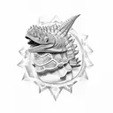 Ankylosaurus tattoo design idea