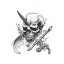 Grim Reaper tattoo design idea