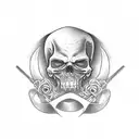 Grim Reaper tattoo design idea