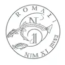 roman numeral date with fish on both sides curling around it tattoo design idea