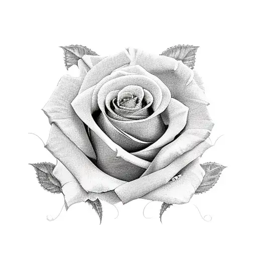 Latina and roses tattoo design idea