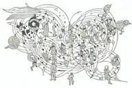 Unity of Knowledge and Action tattoo design idea