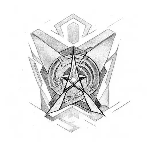star trek  emblem tattoo design idea