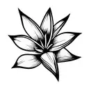 yucca flower tattoo design idea