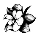 yucca flower tattoo design idea
