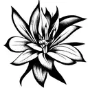 yucca flower tattoo design idea
