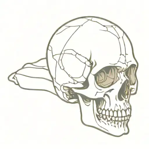 skull memento mori memento vivere write this words tattoo design idea