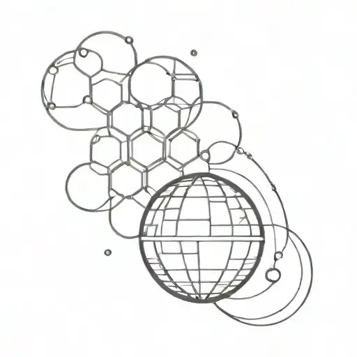 Mirrorball tattoo design idea