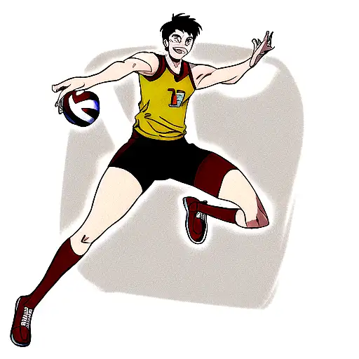 Volleyball With Miguel O'Hara Spiderman Symbol tattoo design idea