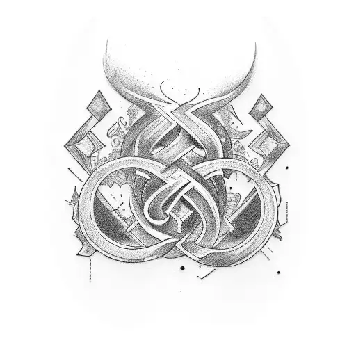 use letters J, E, L and LL tattoo design idea