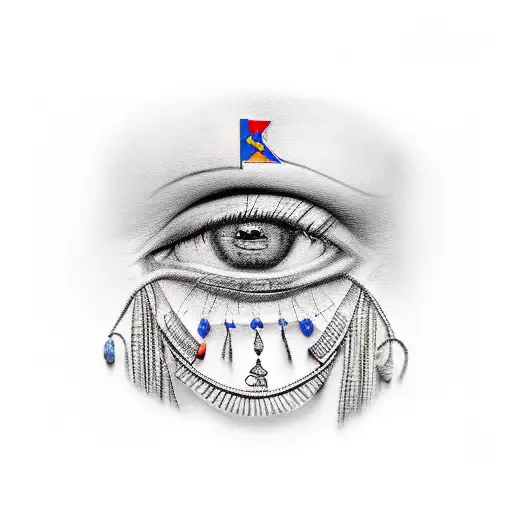 representing somone with Haitian cultural, not a perfet person, dark life and mother passing away tattoo design idea