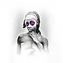 Haiti, very dark depressing, mom, being black, natural locs, Christian, not perfect, a lot of flaws tattoo design idea