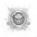 flawed imperfections  tattoo design idea