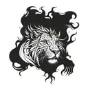Daniel in the lions den tattoo design idea
