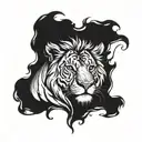 Daniel in the lions den tattoo design idea