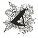 Alicia name memorial tattoo design idea