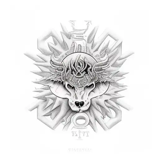 Wyatt Flores album cover with the name Blaise in big western font tattoo design idea