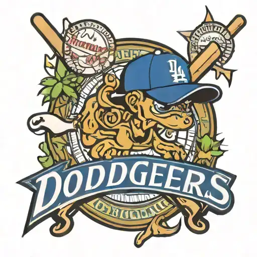 dodgers logo tattoo design idea