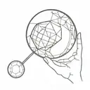 mirror ball   tattoo design idea