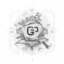 GPS Coordinates with date tattoo design idea