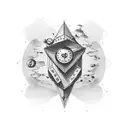 GPS Coordinates with date tattoo design idea