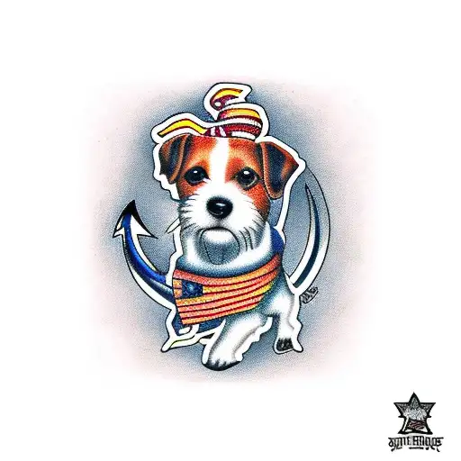 Jack Russell  tattoo design idea