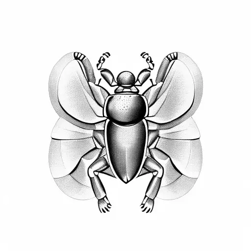 egyptian scarab beetle tattoo design idea