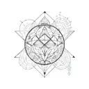 family father aquarius daughter Taurus  son gemini tattoo design idea