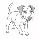 jack russell terrier tattoo design idea